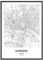 JUNOMI® Hamburg Poster 50x70 cm mit Rahmen Schwarz, Wohnzimmer Deko, Modernes Wandbild, Hamburg Bild, Wandbild mit Rahmen, Stadtplan Poster Hamburg, perfekte Geschenkidee für Hamburger
