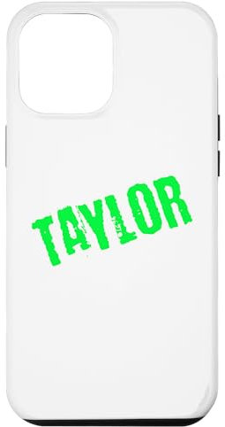 iPhone 12 Pro Max Neon Green Taylor Case