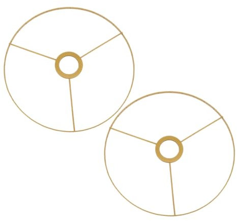 Housoutil 2 Stück Lampenschirm Rahmen E27 Lampenschirm Halter Für Selbstgemacht Tisch Und Stehlampe 15cm Eisen Installieren Kompatibel Mit Verschiedenen Lampen