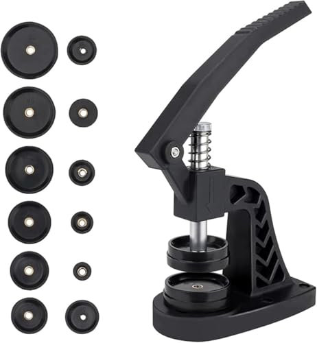 Kit Pressa Orologiaio Professionale Pressa per orologi set di strumenti per orologiai utensile per chiusura casse orologi attrezzo di riparazione con 12 matrici e una pressa per casse