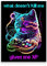 Dazzlewall Neon Gaming Wandbilder, Lustiges Cyberpunk Katzen Bild für Jugendzimmer Spielzimmer Deko 12×16 in Ungerahmt