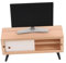 KONTONTY Mini-TV Fernsehszenen Fernseher Puppenhausmöbel Holz