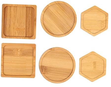 LIOOBO 6stücke Teiliges Sukkulenten-töpfen Mit -untersetzern Drainage-Trays Verschiedenen Designs Für Pflanzen Dekorative Blumentöpfe Für Drinnen Und Draußen