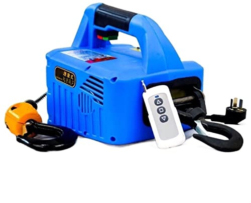SRFTT Palan électrique Portable 200 kg, treuil électrique à câble en Acier (télécommande 220 V)