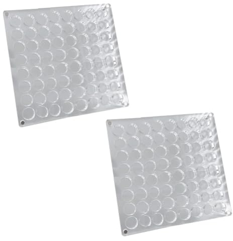 Pqahffowr 2PCS Acrylic Display Box Display Organizer Box Gemstone Beads Storage Display Organizer Box Grids Clear Acrylic D