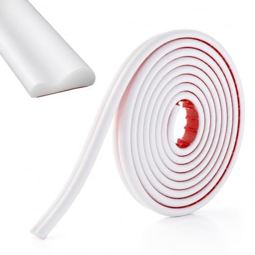 QWORK® Zierleisten Selbstklebend, 2,3CM X 3 Meter Stuckleisten Wand, Wandleiste Abziehen und Aufkleben, für DIY-Dekor an Schrank, Tür, Spiegel