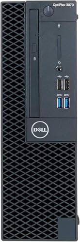 DELL Optiplex 3070 SFF Desktop Computer, Intel Core i5-9500, 8 GB RAM, 256 GB SSD, WiFi, Bluetooth, tastiera US QWERTY Windows 11 Pro (ricondizionato)