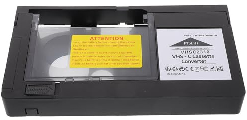 KALLORY Vhs-c to Vhs Tape Adapter for Camcorder Playback Digital Converting Accessories Video Tape Adapter Not Suitable for Minidv