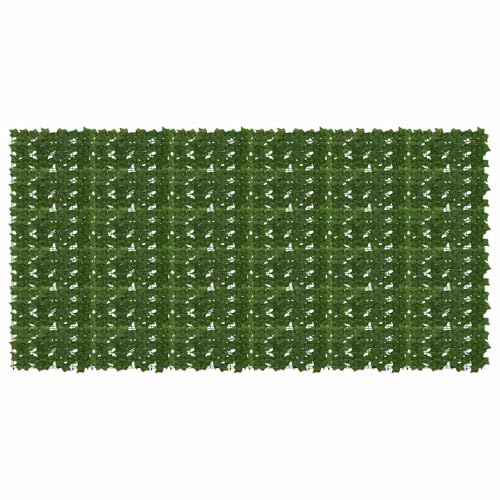 vidaXL Balkonsichtschutz mit Blättern Grün 300 x 150 cm, Künstliches Efeu für Sichtschutz, moderne Balkon-Deko, pflegeleicht, wetterfest, Gartenteilung, Outdoorschutz