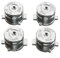 Aluminium Metall mod Kit Hebel Joystick Bullet Buttons für PS4 PS3 Controller Ersatz (Silber)