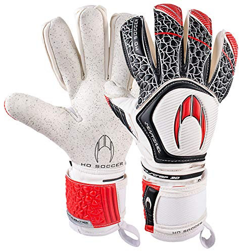 Ho soccer Sentinel Negative Extreme Torwarthandschuhe, Unisex für Erwachsene 42 Weiß/Schwarz/Rot