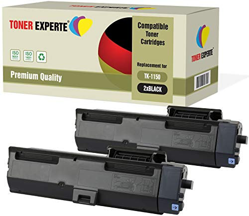 TONER EXPERTE 2er-Pack Premium Toner kompatibel zu TK-1150 TK1150 für Kyocera ECOSYS M2135dn, P2235dn, P2235dw, P2235d, M2635dn, M2735dw