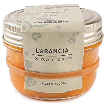 Lazzaris 1901 - Marmellata di arance e zucchero d'uva BIO 250 g Gourmet - 4 vasi per cartone