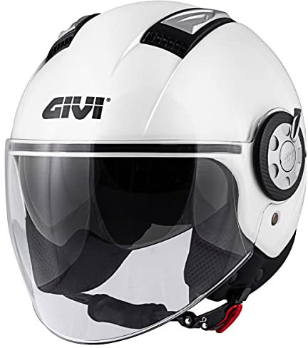 Givi Helmet, Painted White-Size, Casco Demi-Jet HPS 11.1 Air, Verniciato Bianco-Taglia 58/M Unisex