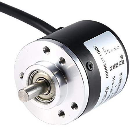 600P/R Inkrementeller Drehgeber, Inkremental-Rotationssensor Incremental Rotary Encoder DC5-24V AB 2 Phasige, für Messen Sie Geschwindigkeit Winkel Beschleunigung von Objekten