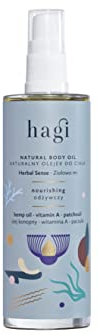 Hagi Natürliches Körperöl Herbal Sense | Teebaumöl | Geranienöl | Pflegeöl | Natürliche Inhaltsstoffe | 100 ml