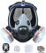 Respiratore a Pieno facciale Kit Respiratore Maschera Antigas 18 in 1, Maschera Facciale Riutilizzabile con Filtro in Cotone Sostituibile Per Verniciatura a spruzzo, DIY lavoro, Agricoltura