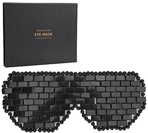 Natürliche Jade Augenmaske Kühlend Beruhigend Edelsteinmask Schlafmaske Hot Cold Therapy Entspannung Augenpflege