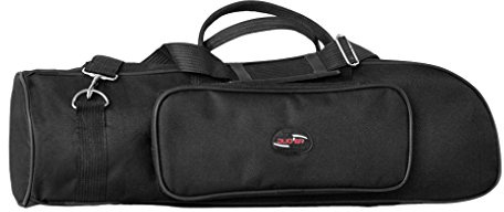 Starsouce Water-resistant Trumpet Gig Bag Padded Trumpet Carrying Bag Oxford Instrument Storage Case with Adjustable Single Shoulder Strap Tote Handle for Dust-proof Transport Carry Travel, Black