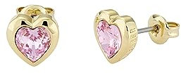 Ted Baker Han Kristall-Herz-Ohrring (Goldton/Hellrosa Kristall)