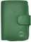 LOLUNA® Porte-Monnaie Cuir Fermeture hermétique, Portefeuille, Compagnon, spacieux et Fonctionnel pour Ranger 9 Cartes, Billets, Monnaie, identité et permis - Vert