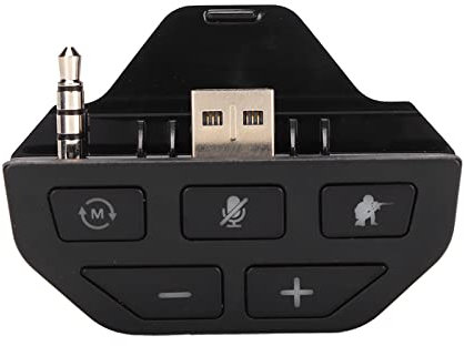 Vomeko Game Controller Adaptador De Auriculares, Gamepad Adaptador De Auriculares, Adaptador De Sonido Estéreo Sin Pérdidas para X Box One EQ Adaptador De Modo De Sonido