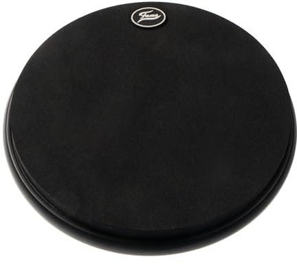 Fame FSPP Silent Practice Pad 10, Schwarz, Lautloses Drum Übungspad, Schaumstoff, Zwei Spielflächen, Rutschfest, Weniger Rebound, Ideal für Schlagzeug Training ohne Lärm