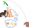 Mdupw Cat Toys Interactive for Indoor Cats,Cat Wand Toys, Flexible Steel Wire and A Pack of Cat Feather Toys Cat Teaser Toy Refills, Cat Wire Toy for Indoor Bored Cats Play Chase Gifts and Exercise
