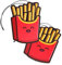2er Set Tuning Lufterfrischer Duftbaum fürs Auto Air Freshener Design Duft Anhänger (2x Pommes)