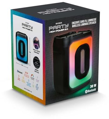 Bigben Interactive Enceinte sans Fil Lumineuse PARTYBTHPS2