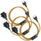 EAZY CASE - 3x Lampenfassung E27 mit Kabel aus Stoff [MIT SCHALTER] - Fassung E27 mit Kabel - Lampenfassung mit Schalter - Lampenkabel mit Fassung - Glühbirne mit Kabel - DIY Lampenfassung mit Stecker