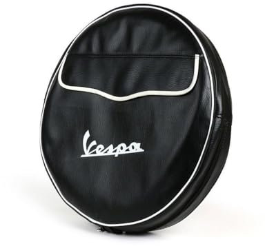 Reserveradhülle 3.50-10 Zoll Schwarz kompatibel mit Vespa Roller Scoter Classic