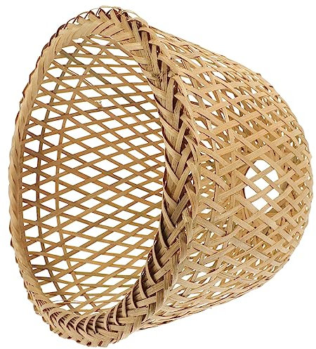 Gadpiparty Paralume In Vimini Paralume In Rattan Di Bambù Copertura Della Luce Lampadario Intrecciato Paralume Per Soffitto Lampada Da A Sospensione Home Office Hotel Ristorante B
