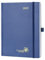 POPRUN Kalender 2025 Buchkalender Hardcover, ca. A5 (22 x 16,5 cm), 12-Monate-Terminplaner (Jan.2025-Dez.2025), Wochenplaner 2025 mit 100 GSM Zertifiziertem Papier - Marineblau