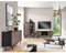 Wohnmöbel Set Wohnwand in Graphit mit braun 4-teilig | 1 Sideboard, 1 Highboard, 1 Lowboard, 1 Couchtisch