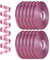 Dooozy 12 Rollen Ringelband Geschenkband Set, 5MM 50M Geschenkbänder für Geburtstag Luftballons Hochzeit Geschenkverpackung Florist Luftballon Schleifen und Saisonale Deko(Laserrosa)