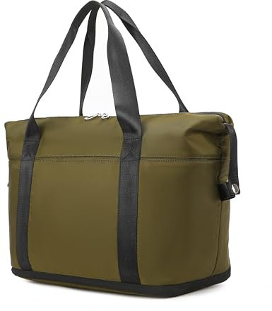 Kleine Reisetasche für Männer und Frauen, tragbare Sporttasche, Turnbeutel, persönliche Gegenstände, Handgepäcktasche, Wochenendtasche für Flugreisen, Oliv/Blatt für mich (Leaf It to Me)