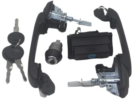 Mécanisme verrouillage hayon Pour Golf Pour III 1991-1997 KIT DE VERROUILLAGE COMPLET POIGNÉES DE PORTE COMMUTATEUR D'IGNITION VERROUILLAGE DE TAILGATE CLÉS DH012 1H0898081 1H0898081S Serrure Hayon Co
