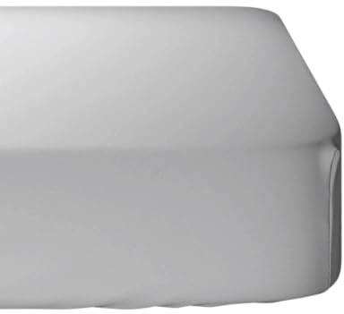 Drap Housse I 100% Coton - 57 Fils I Certifié Oeko Tex I 4 Coins élastiques I (Gris Clair, 140 x 190 cm)