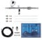 Airbrush Kit Set mit 3 Quick-Release Düsen-Sets (0,2, 0,3 & 0,5mm) und 6 ft Schlauch - Dual-Action Schwerkraft Feed Airbrush mit 5/13cc Cups