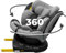 KidsZone Seggiolino Auto 0-36 kg Isofix i-Size, 40-150 cm - Seggiolino Auto Girevole 360 per Bambini Gruppo 0/1/2/3 - Top Tether, Reclinabile 5 posizioni, Regolabile in Altezza