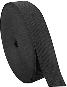 DIYEAH Elastisches Nähband Breit Schwarz Gummiband Zum Nähen Stretchband Für Kleidungszubehör Strickgummiband Für Hosen Röcke Heimwerkerprojekte