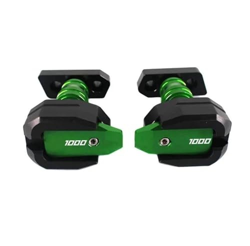 YZXOOP Motorrad-Rahmengleiter, Crash Für Kawasaki Z1000 Z 1000 Z 1000 Z1000 2007 2008 2009, Antikollisionspolster, Fallschutz Motorrad-Rahmengleiter, Sturzschutz(Grün)