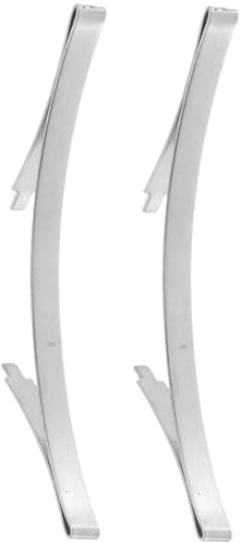 Hemobllo 2pcs Sliding Door Track Positioning Clips for Wardrobe in Manganese Steel Silent