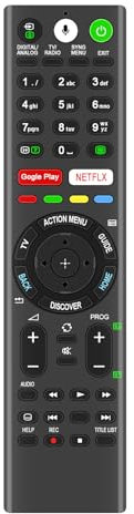 AULCMEET Telecomando RMF-TX300E di ricambio per Smart TV Sony 4K UHD KD65XE8596 KD43XD80XX KD43XD83XX KD43XG7005BAEP KD49XD80XX KD49XD83XX KD49XE8005