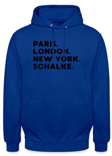 Spreadshirt Schalke Fan Paris London New York Unisex Hoodie