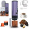 RoserRose Caffettiera Portatile, Macchina per Caffè Viaggio - Senza Fili & Auto-Riscaldante - Con Batteria 7800mAh, 20 Bar di Pressione - Compatibile con NS/DG/Caffè Macinato (Viola)