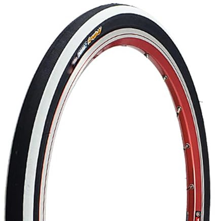 20x1.35 Fahrradreifen Faltbar 60TPI Slick, 20-1.35 Glatter Reifen mit Hohem Grip, 20 1.35 Robuster 20-Zoll-Reifen in 4 Farben für Renn- und Citybikes(WEISS)
