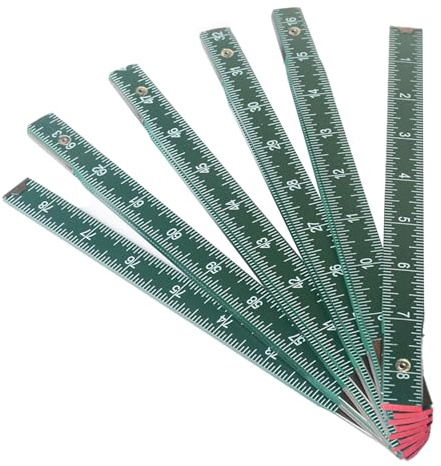 Portable 10-Fold Oil Tank Level Gauge,Durable 2m Measuring Stick,Dipstick Folding Stick Ruler for Quick Checking Accurate Fuel Level