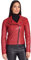 D'Arienzo Chiodo in Pelle Donna Rosso Giacca Biker Giubbotto Moto Vera Pelle Made in Italy KBC Rosso/XL